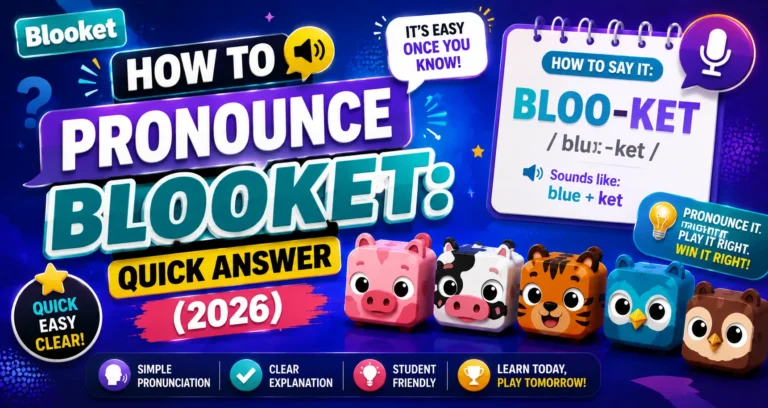 How to Pronounce Blooket