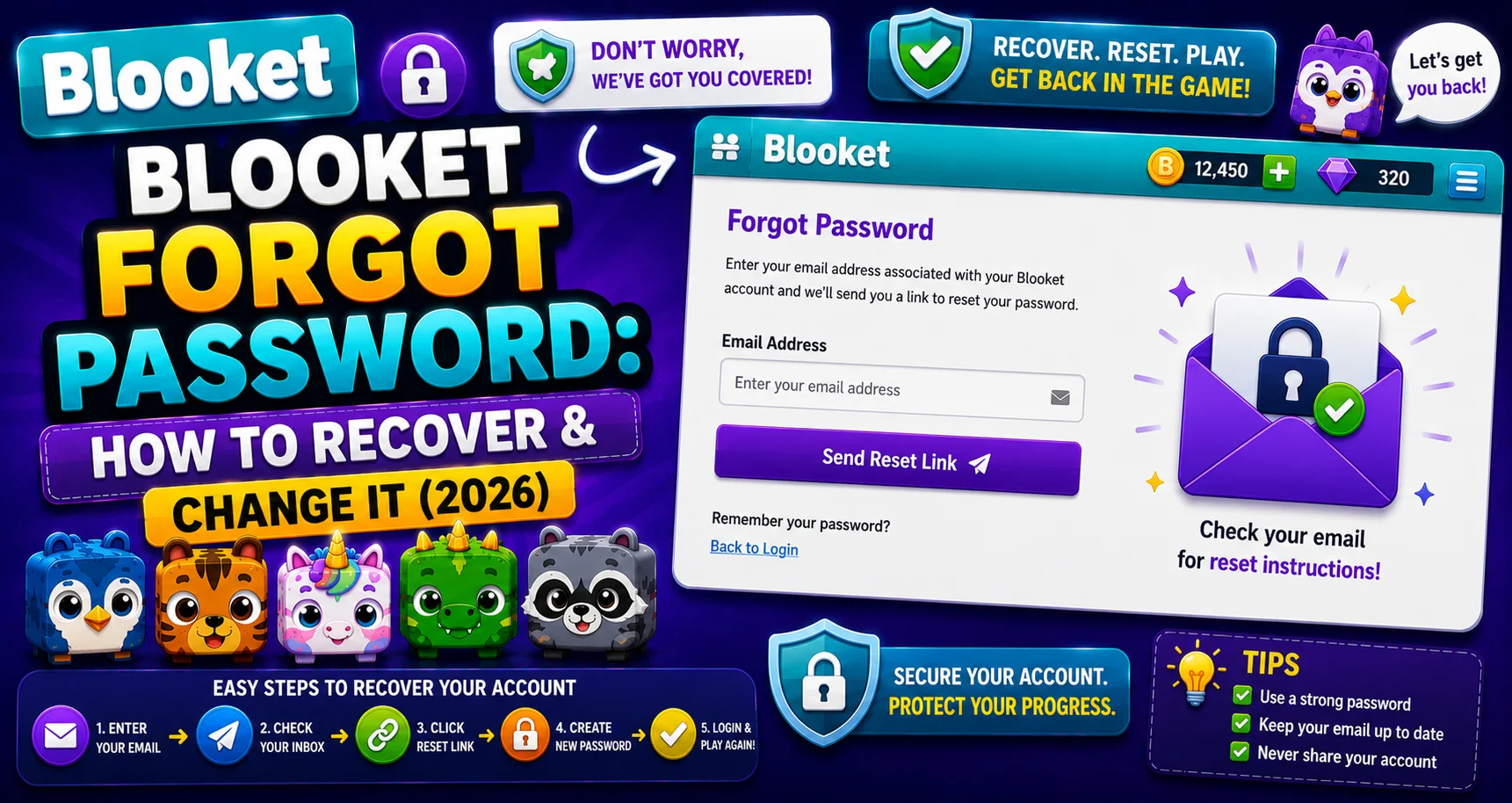 How to Recover and Change Blooket Password