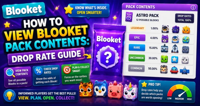 How to View Blooket Pack Contents