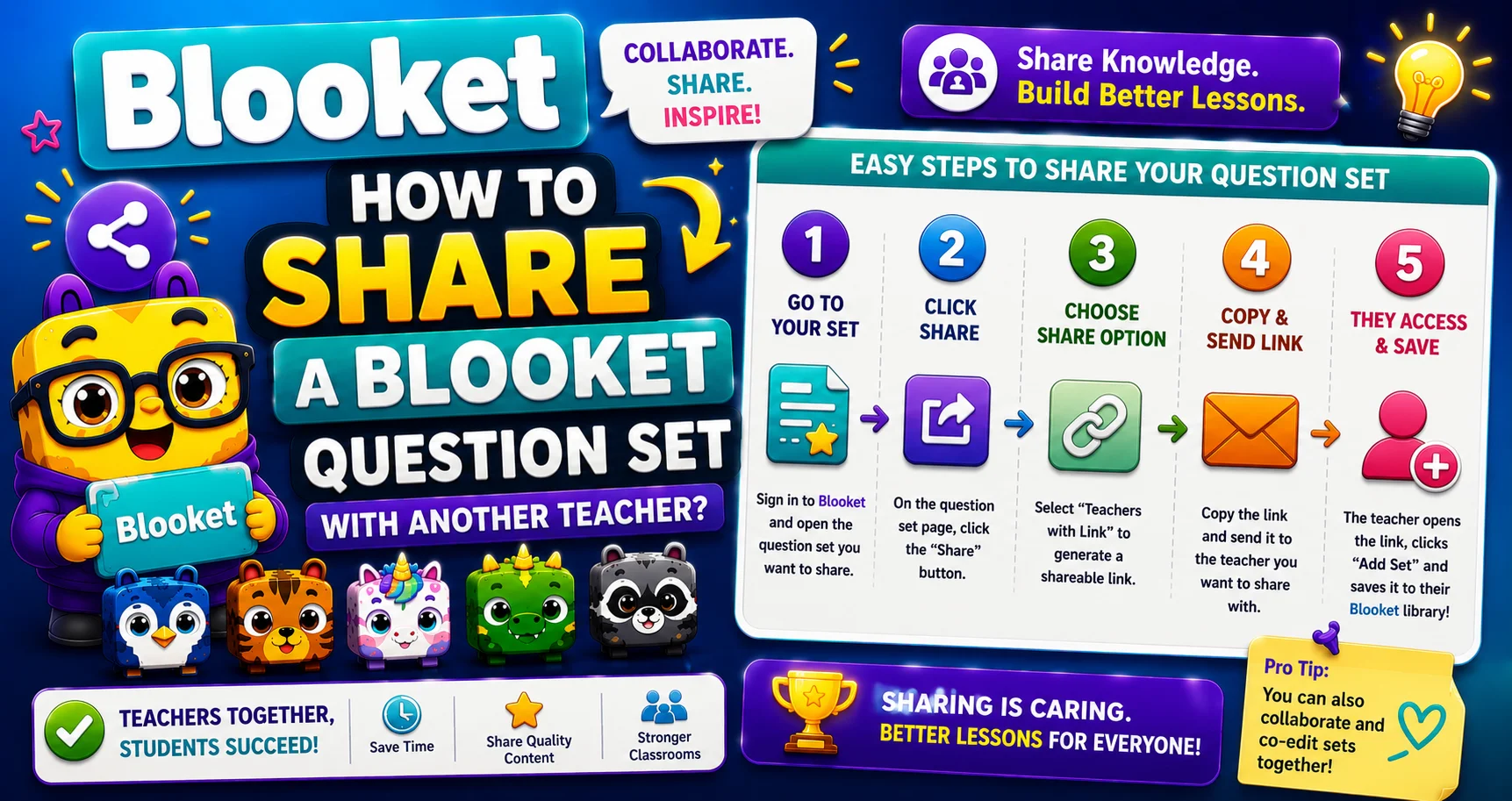 How to share Blooket Question Set
