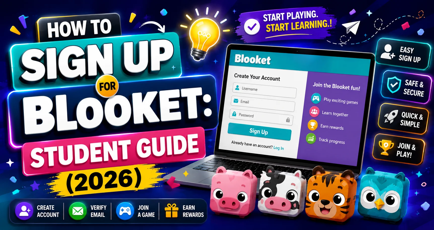 How to sign up for Blooket