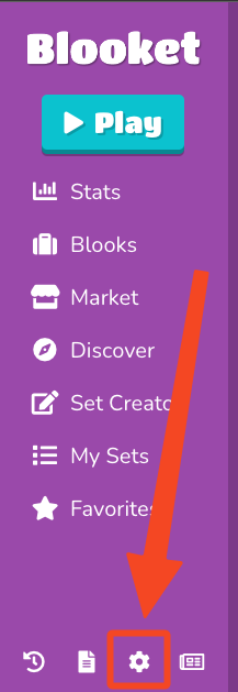 Navigate to settings