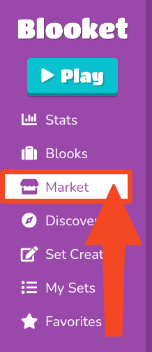 Navigate to the Market tab