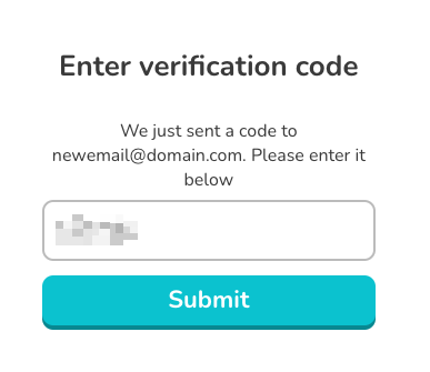 Retrieve the new verification code