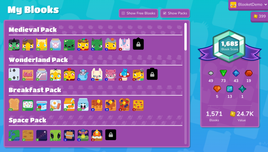 Blooks Market Page